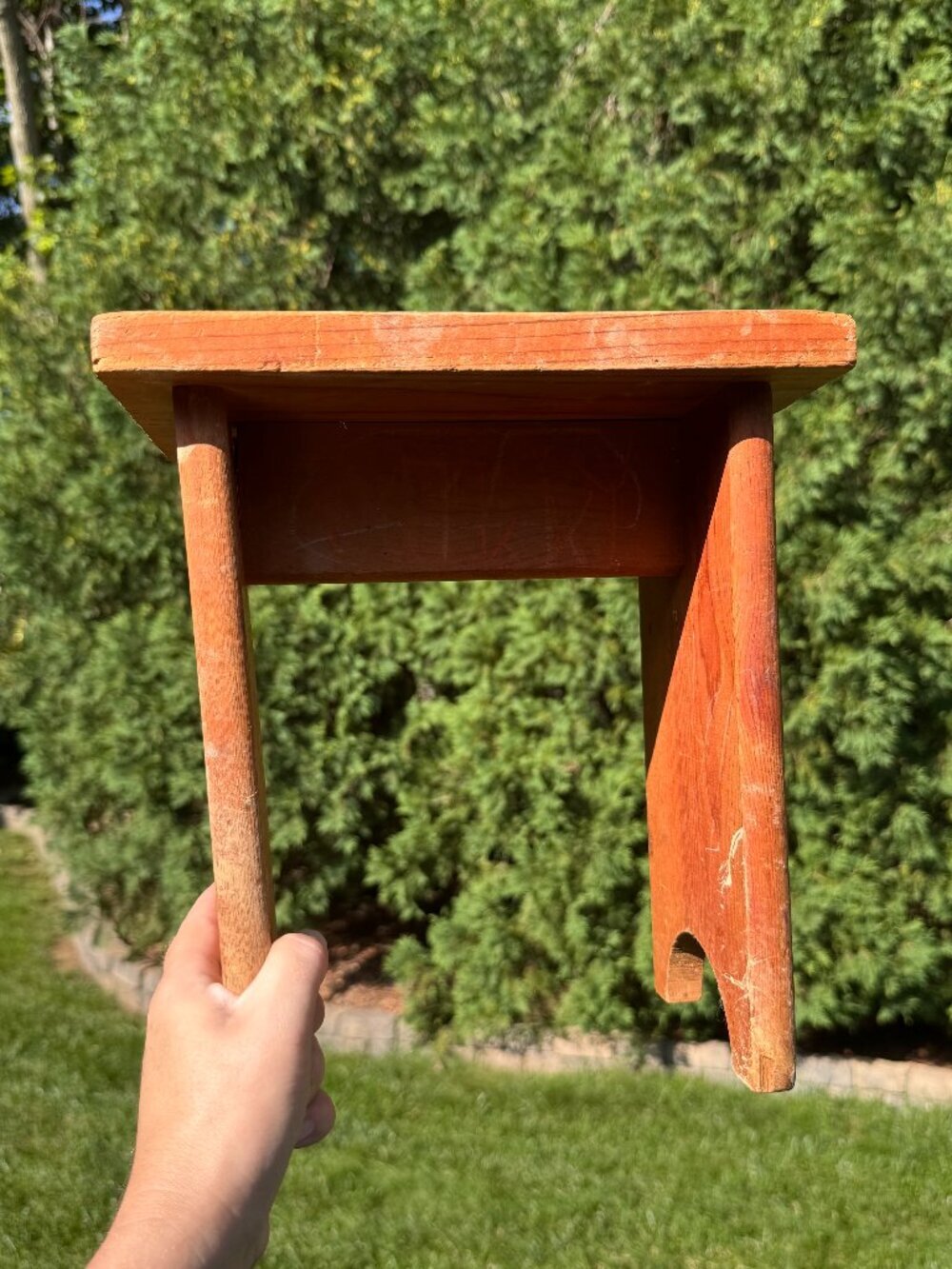 Vintage Solid Wood Display Riser